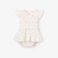 Folklore Floral Organic Cotton Pointelle Bubble Romper