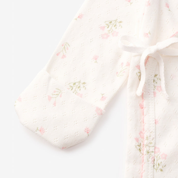 Folklore Floral Organic Cotton Pointelle Layette 3PC Set