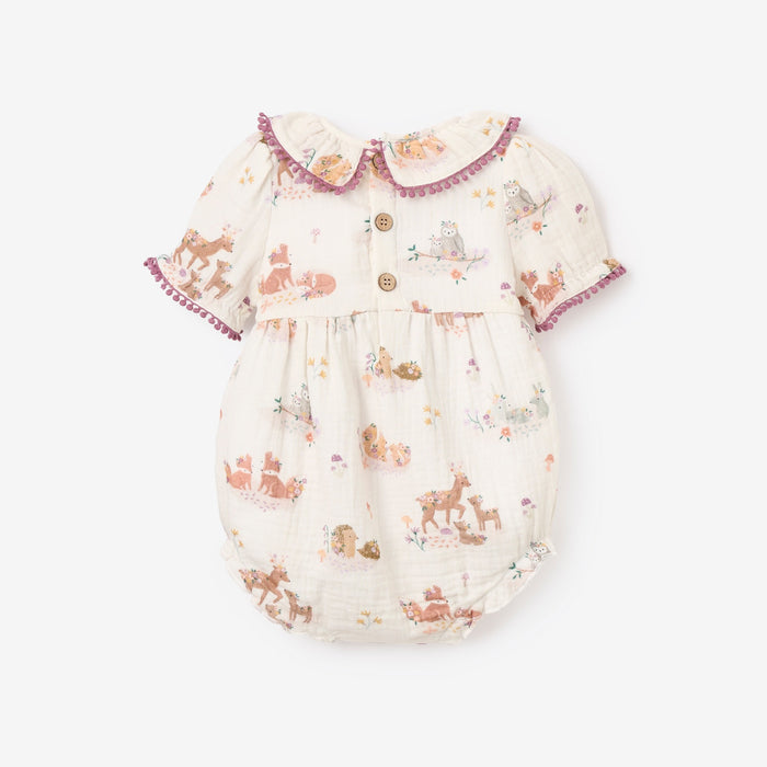 Forest Family Organic Muslin Bubble Romper