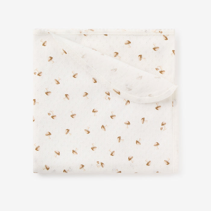 Forest Forager Organic Cotton Pointelle Baby Blanket