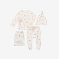 Fox Printed Organic Cotton Layette Set