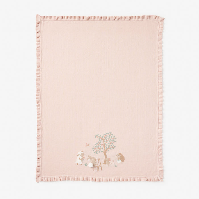 Garden Picnic Knit Blanket