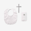 Girls' Bible, Cross, & Bib Christening Gift Set