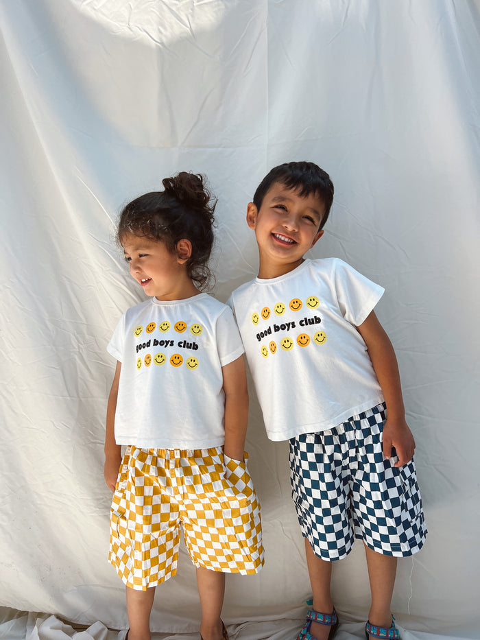 Good Boys Club Tee - Sun Peony Coconut