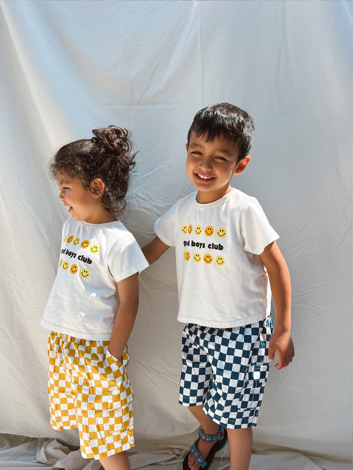 Good Boys Club Tee - Sun Peony Coconut