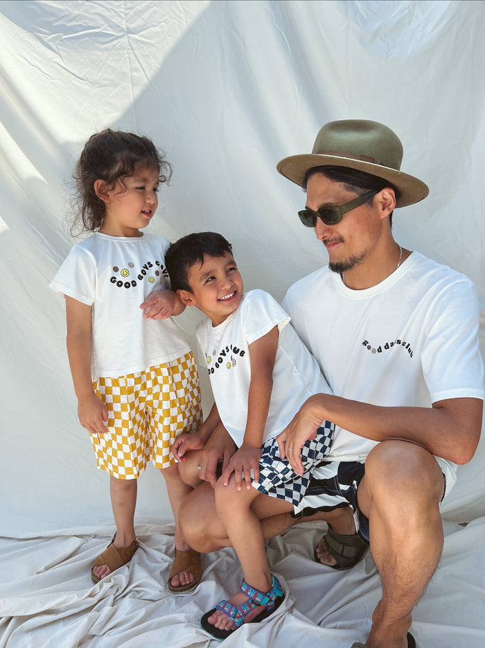 (PRE-ORDER)Good Boys Club Tee - Sun Peony Coconut