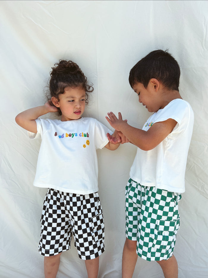 (PRE-ORDER)Good Boys Club Tee - Sun Peony Coconut