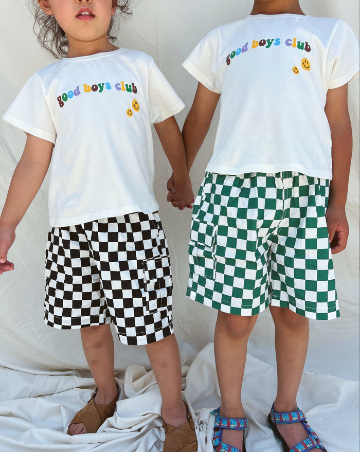 (PRE-ORDER)Good Boys Club Tee - Sun Peony Coconut