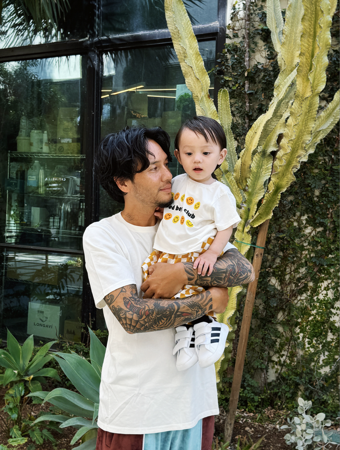 Good Dads Club Tee - Sun Peony Coconut