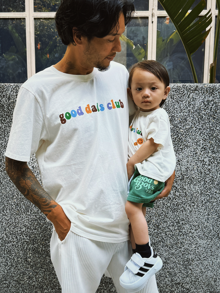 Good Dads Club Tee - Sun Peony Coconut