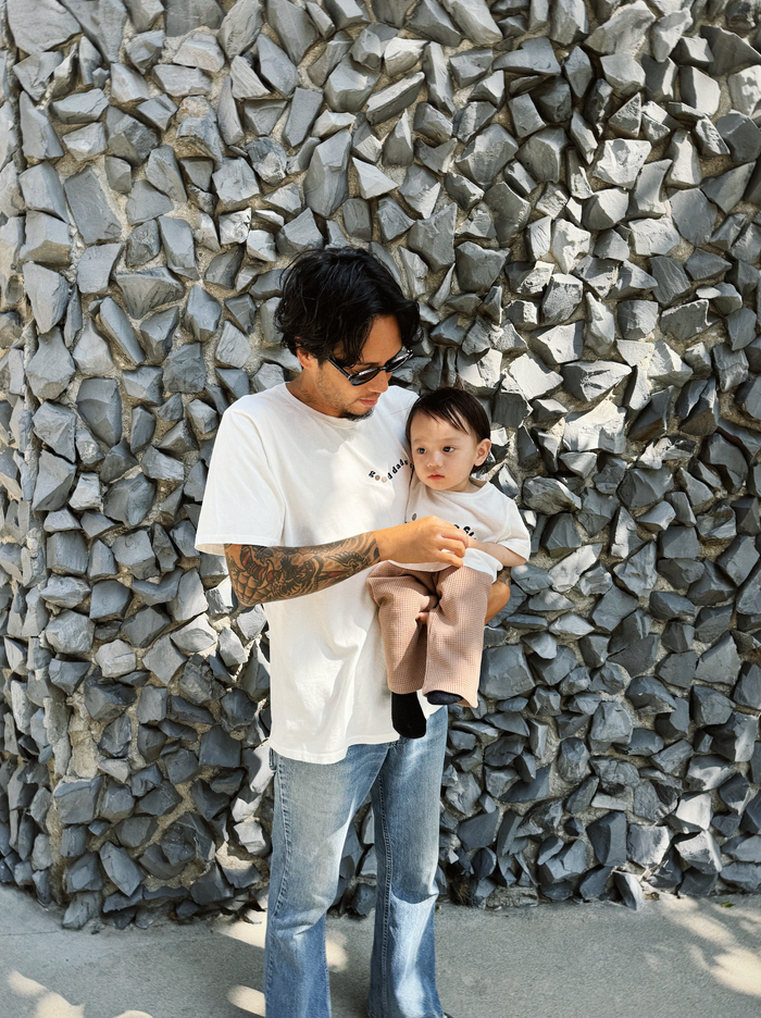 Good Dads Club Tee - Sun Peony Coconut