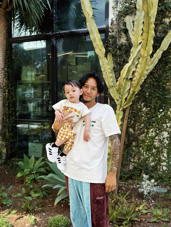 Good Dads Club Tee - Sun Peony Coconut