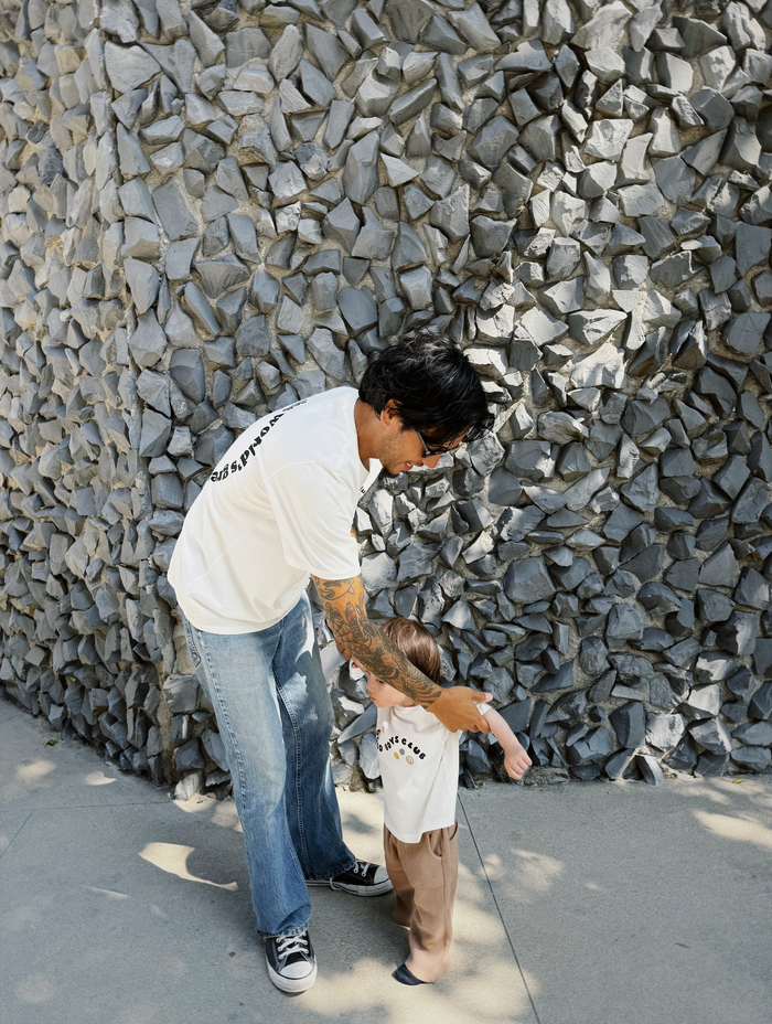 Good Dads Club Tee - Sun Peony Coconut