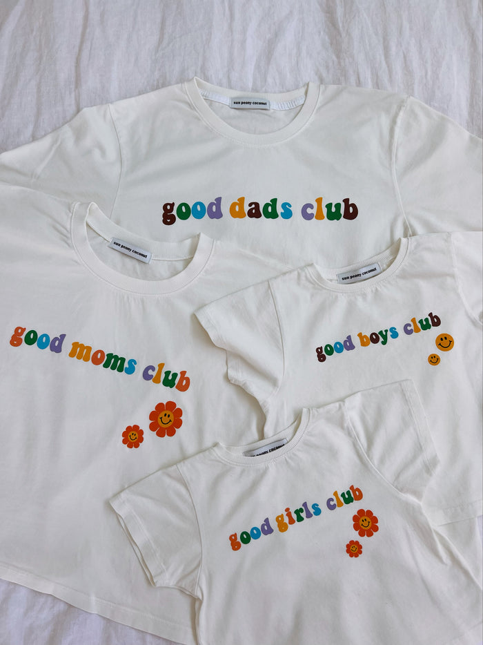 Good Dads Club Tee - Sun Peony Coconut