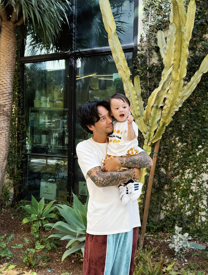 Good Dads Club Tee - Sun Peony Coconut