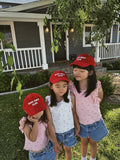 Good Girls Club Corduroy Cherry Baseball Hat - Sun Peony Coconut