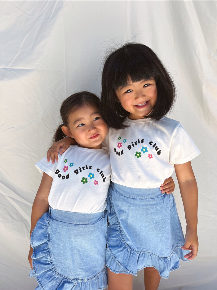 (PRE-ORDER) Good Girls Club Tee - Sun Peony Coconut