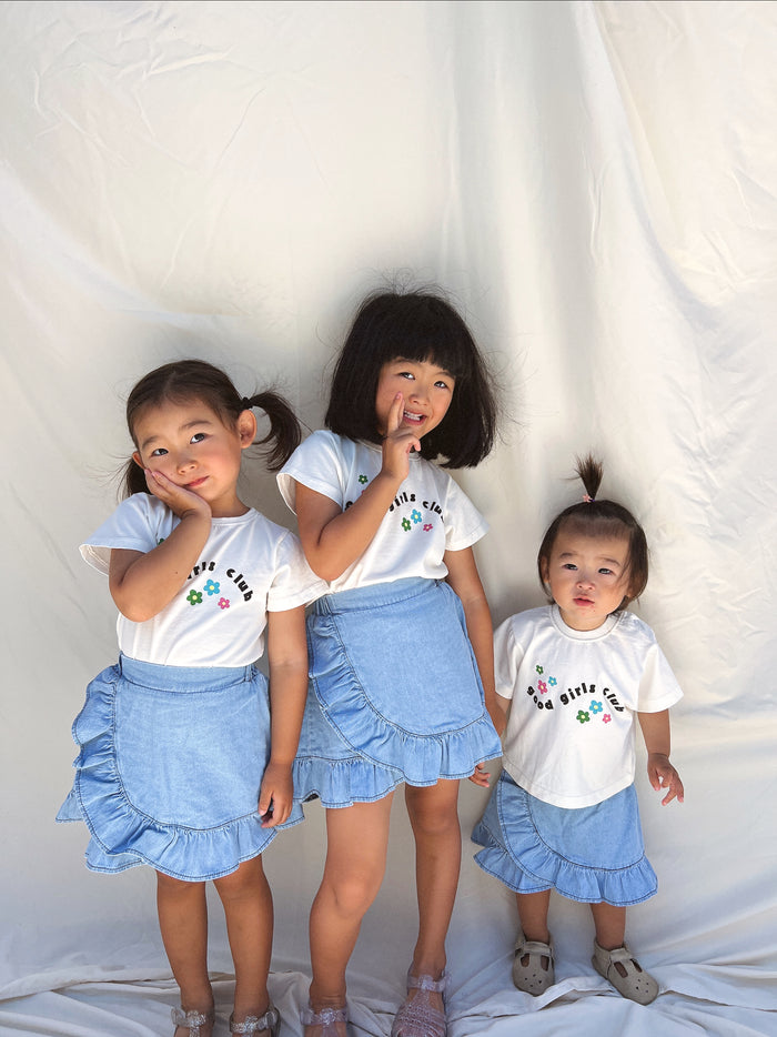 (PRE-ORDER) Good Girls Club Tee - Sun Peony Coconut