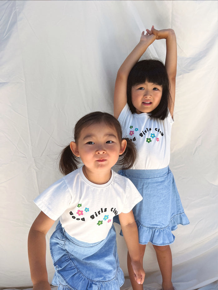 (PRE-ORDER) Good Girls Club Tee - Sun Peony Coconut
