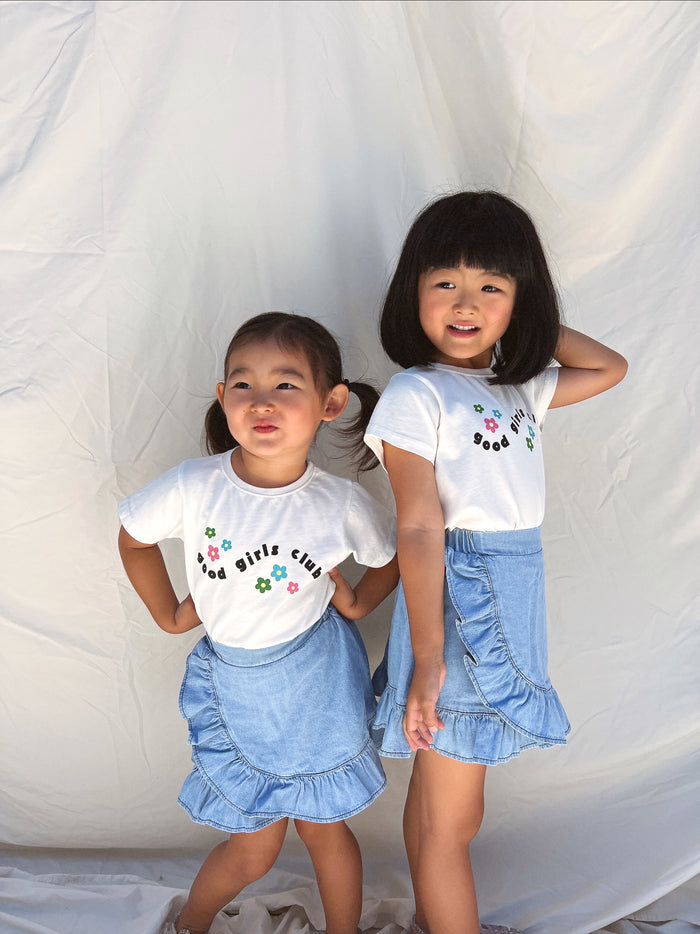 (PRE-ORDER) Good Girls Club Tee - Sun Peony Coconut