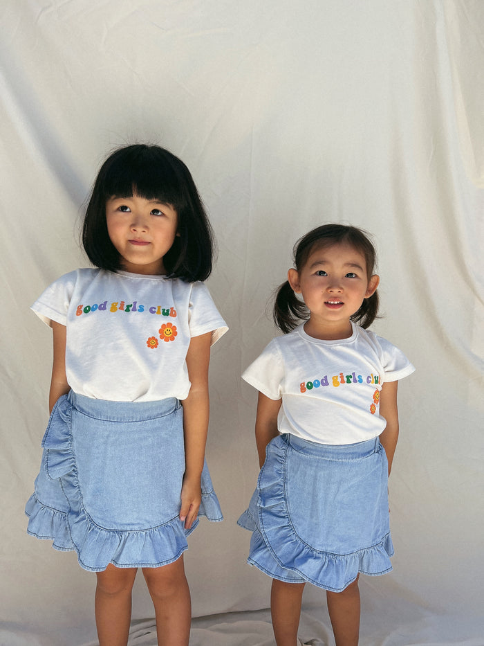 (PRE-ORDER)Good Girls Club Tee - Sun Peony Coconut