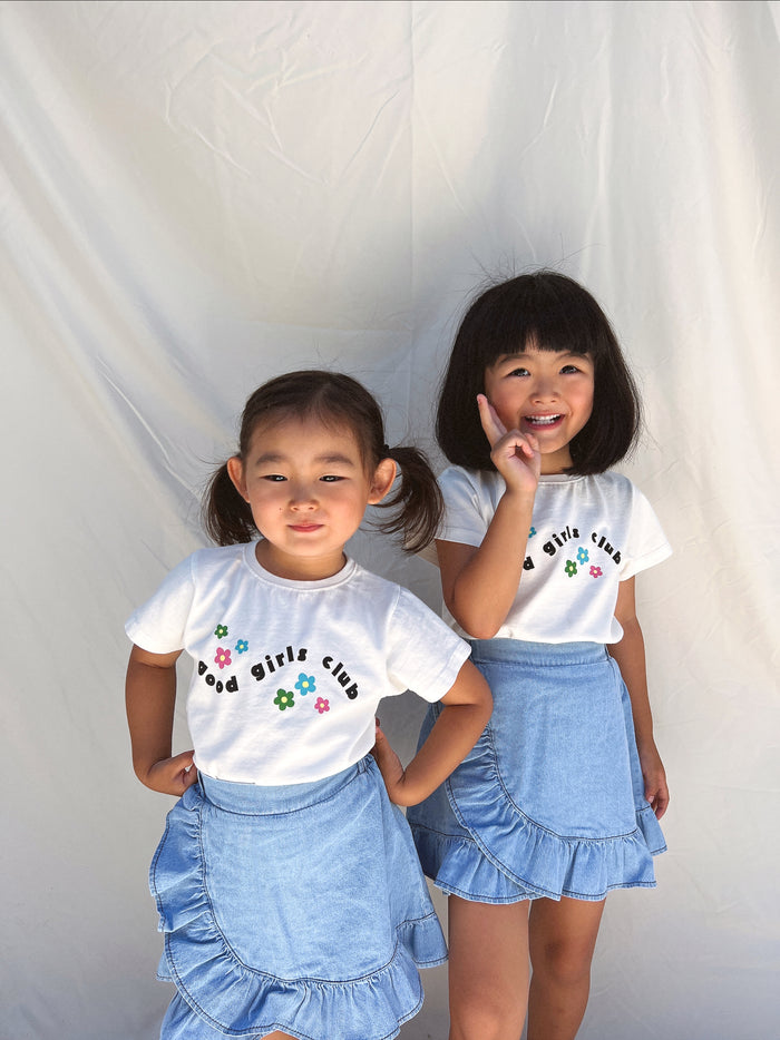 (PRE-ORDER) Good Girls Club Tee - Sun Peony Coconut