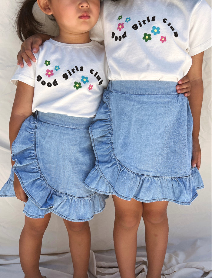 (PRE-ORDER) Good Girls Club Tee - Sun Peony Coconut