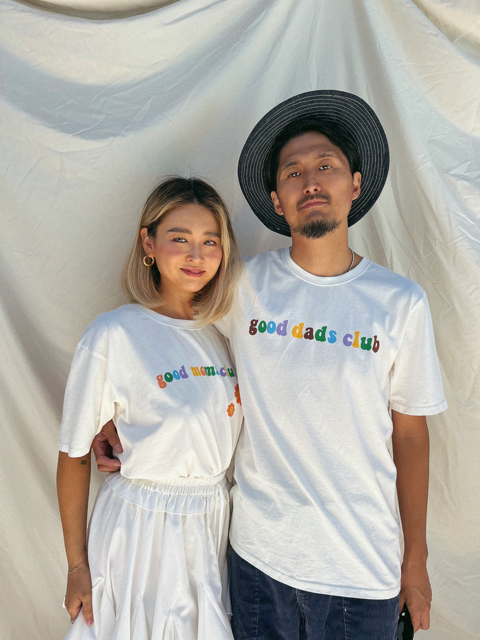 Good Moms Club Tee - Sun Peony Coconut
