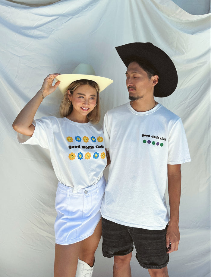 Good Moms Club Tee - Sun Peony Coconut