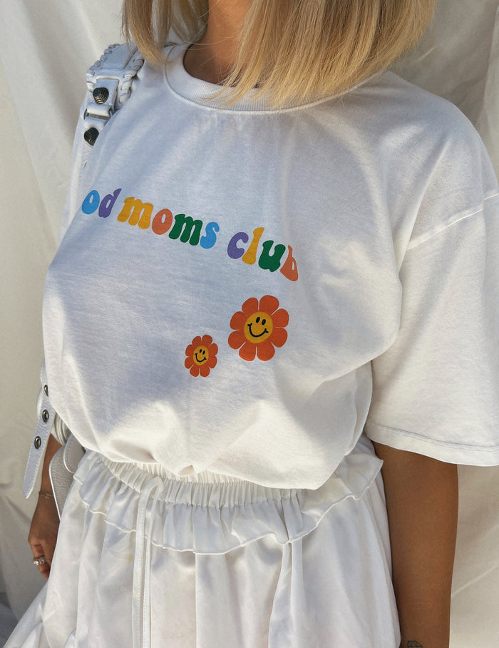 Good Moms Club Tee - Sun Peony Coconut