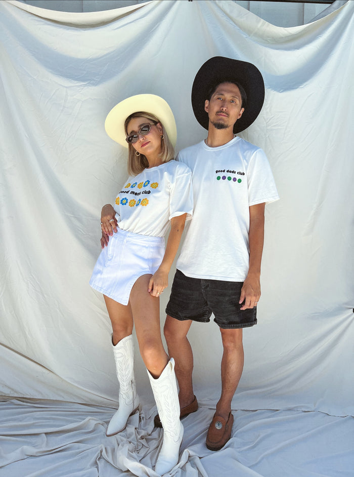 Good Moms Club Tee - Sun Peony Coconut