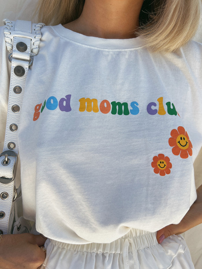 Good Moms Club Tee - Sun Peony Coconut