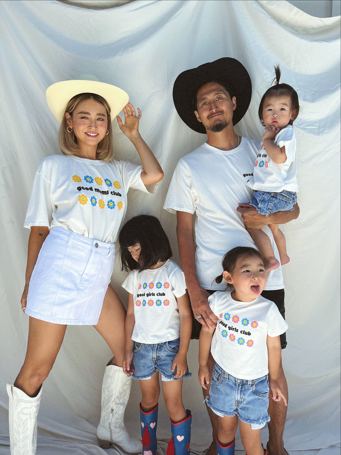 Good Moms Club Tee - Sun Peony Coconut
