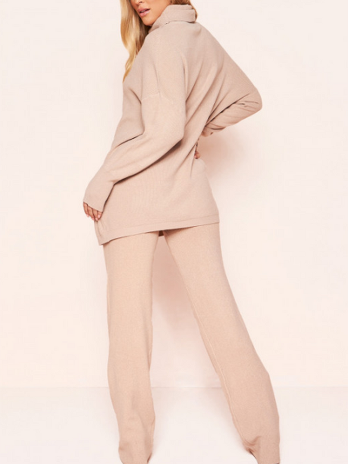 Half-Neck Sweater Trouser Suit