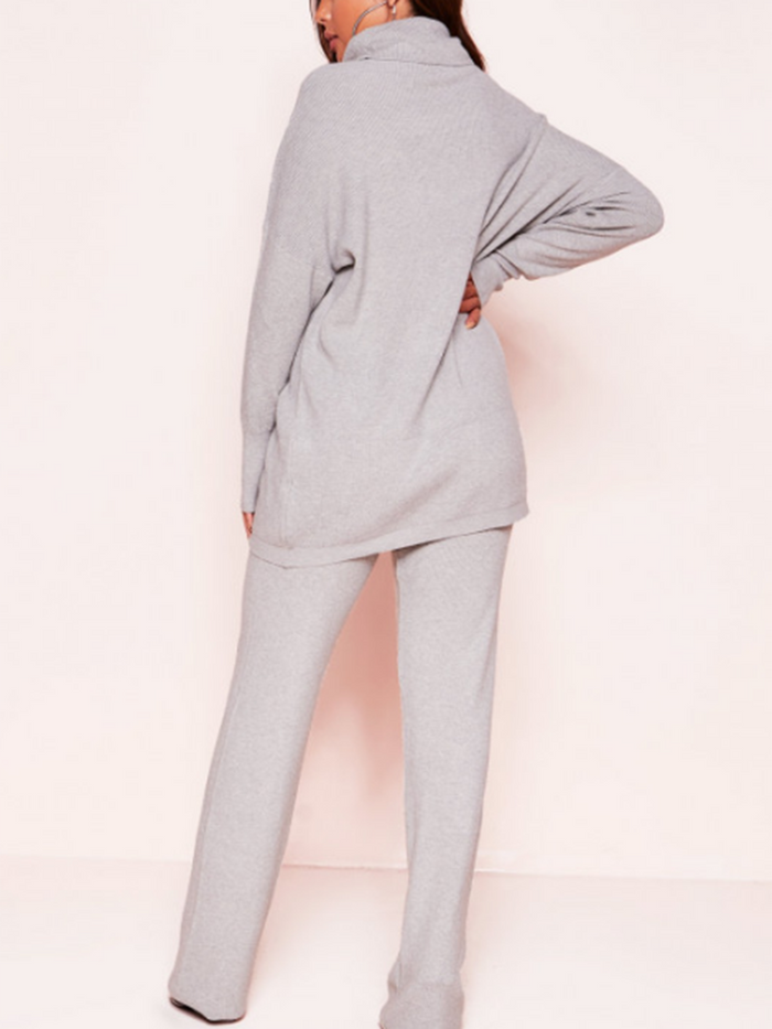 Half-Neck Sweater Trouser Suit