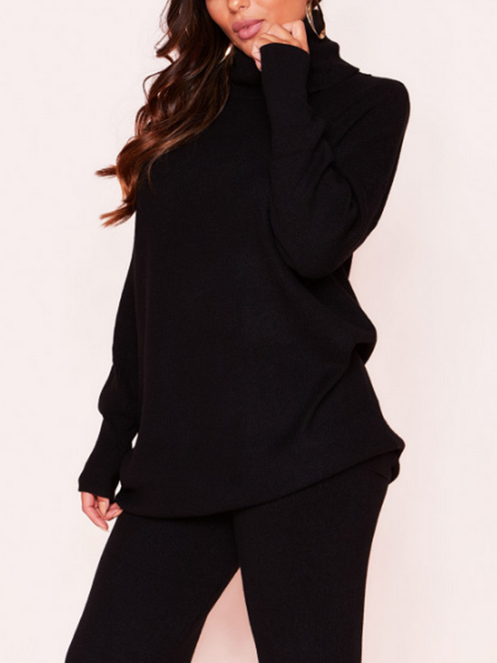 Half-Neck Sweater Trouser Suit