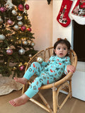 Holiday PJ Baby Boy Onesie - Sun Peony Coconut