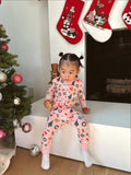Holiday PJ Baby Girl Onesie - Sun Peony Coconut