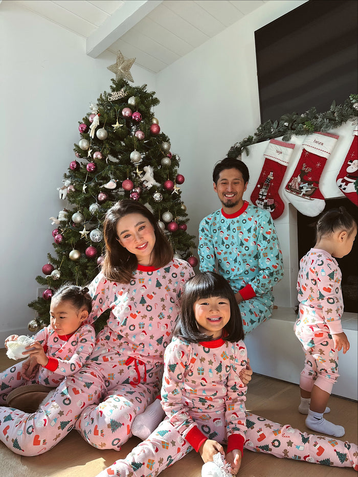 Holiday PJ Baby Girl Onesie - Sun Peony Coconut