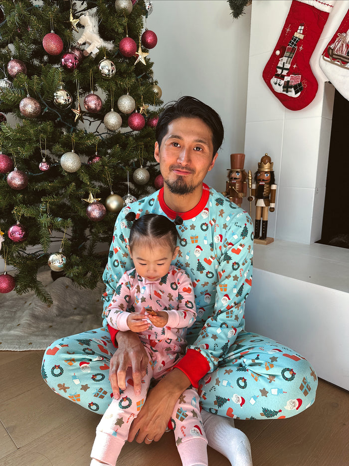 Holiday PJ Baby Girl Onesie - Sun Peony Coconut