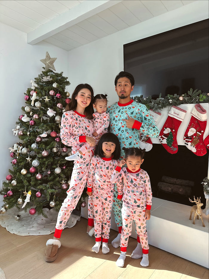 Holiday PJ Set for Mama - Sun Peony Coconut