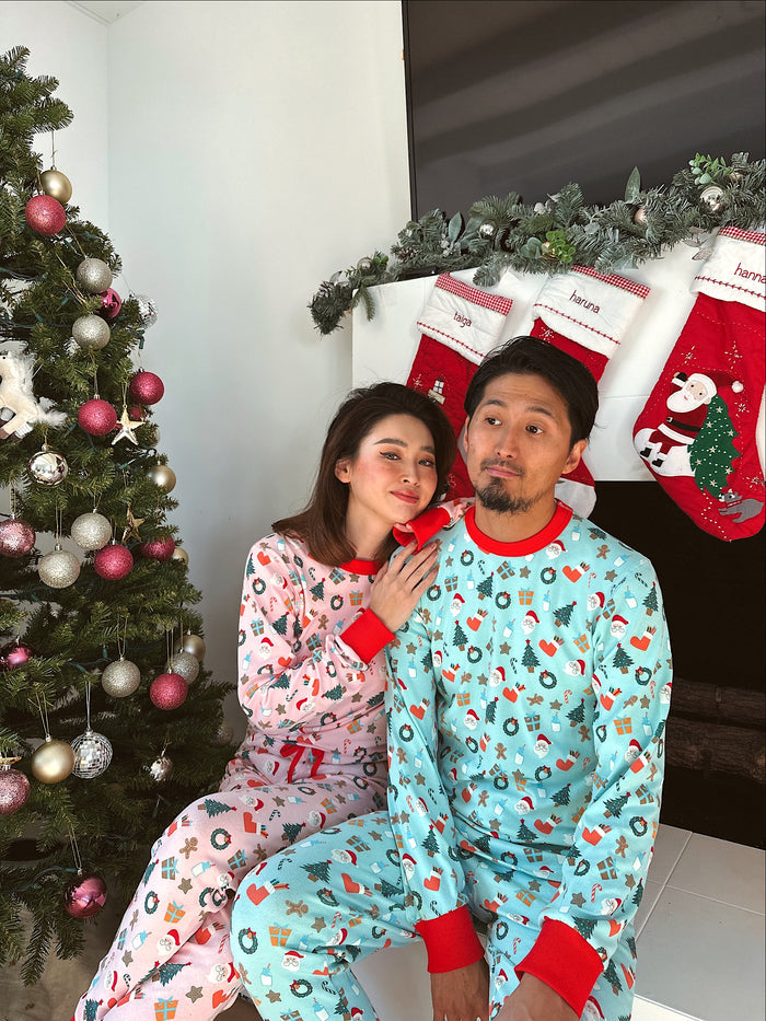 Holiday PJ Set for Mama - Sun Peony Coconut