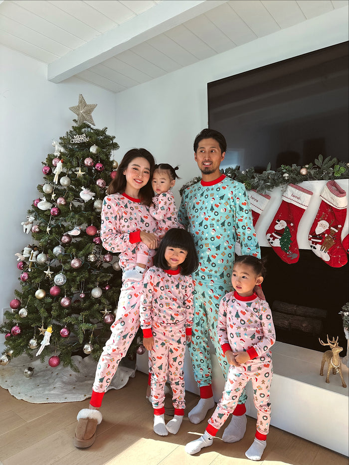 Holiday PJ Set for Mama - Sun Peony Coconut