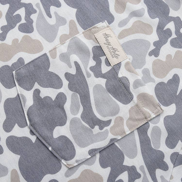Honey Hole Outdoors Drift Performance Hoodie - Smoke Camo