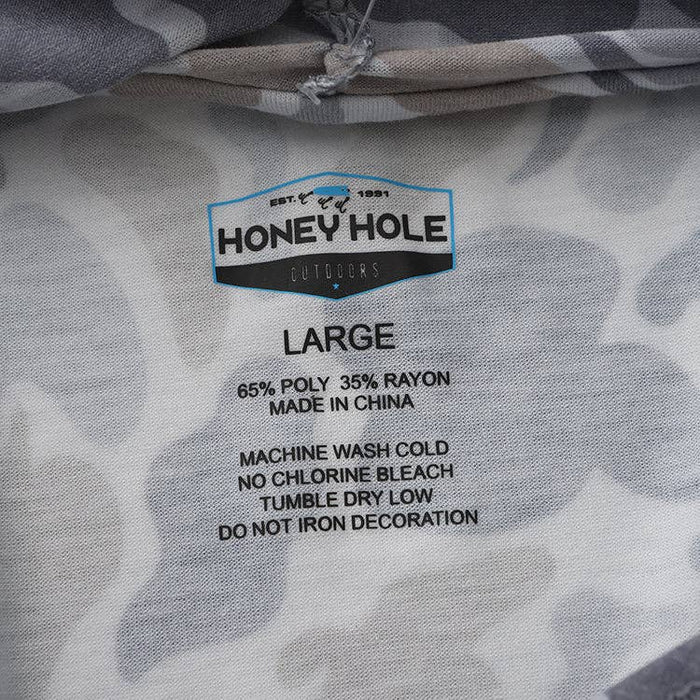 Honey Hole Outdoors Drift Performance Hoodie - Smoke Camo