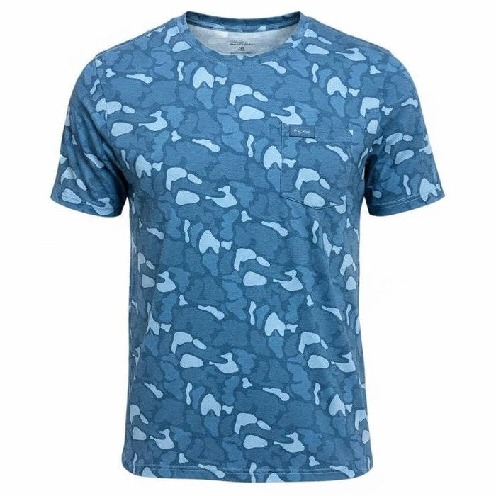 Honey Hole Outdoors Drift Performance Tee  - Teal Camo