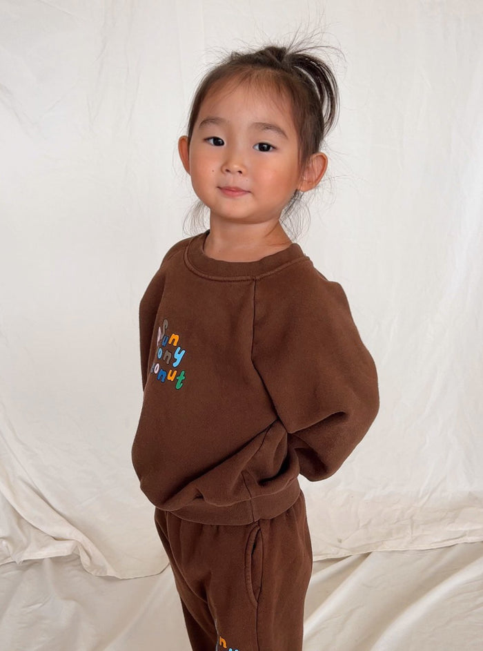 Hot Chocolate Mini Sweatshirt - Sun Peony Coconut