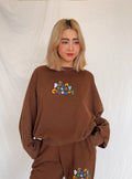 Hot Chocolate Mom Sweatshirt - Sun Peony Coconut