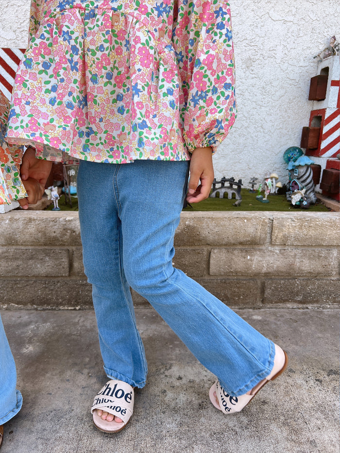 Kolly Flare Denim Blue - Sun Peony Coconut