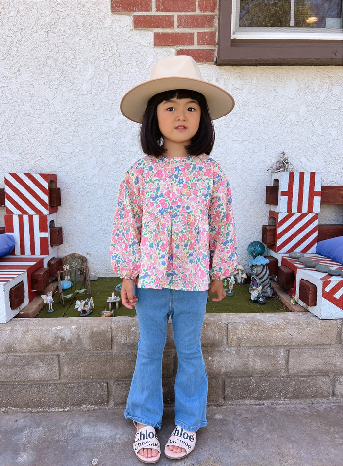 Kolly Flare Denim Blue - Sun Peony Coconut